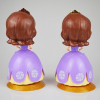Décoration de gâteau d'anniversaire de princesse de dessin animé, animation, 7,9 * 15,8 cm, vente en gros pour les commerçants