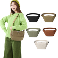 Nouveau sac de poitrine en nylon imperméable léger multi-compartiments, ajusté, en forme de baril, avec fermeture éclair et compartiment pour lettres, pour l'extérieur