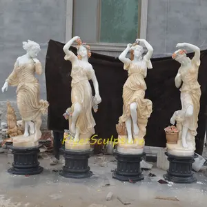 Outdoor Park Decoration Modern Stone Art Sculpture Life Size Marble Lady Woman Statue Stone Sculpture