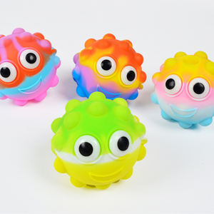 Balles à presser en silicone Jouets anti-stress pour adultes et adolescents Jouet sensoriel pour les doigts et les mains Jouets de bureau silencieux - Product Image 4