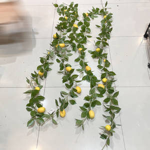 Vigne de citron artificielle verte de 1.8m pour décoration de <span class=keywords><strong>table</strong></span> suspendue au mur de mariage et de noël pour <span class=keywords><strong>Amazon</strong></span> Plant Greenery Collect - Product Image 6