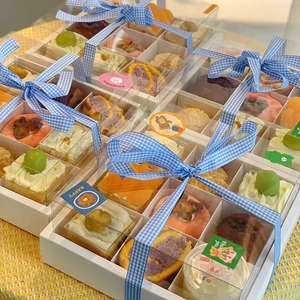 Phân vùng tráng miệng hộp thực phẩm bao bì món tráng miệng bánh quy bánh kẹo Nhà cung cấp thực phẩm cupcakes Hộp giấy cho bao bì thực phẩm - Product Image 5