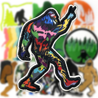 Patch Bigfoot Sasquatch Broderie 3D, Badge Yeti, Applique Thème Noël et Nature Sauvage, Thermocollant pour Veste d'extérieur, Sac, Chapeau, Décoration DIY