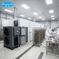DRYTECH Grote Capaciteit Varkensvlees Bakkwa Warmtepomp Voedsel Dehydrator Machine 3500KG 19.4KW PVOC Gecertificeerd