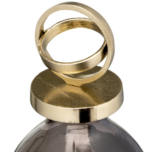 Vaso in vetro con coperchio a sfera, moderno vaso decorativo per fiori, per soggiorno, ingresso, tavolo, decorazione per la casa - Product Image 2