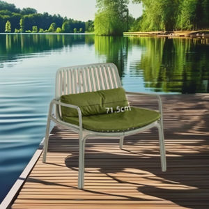 Sedia da sole in metallo in alluminio stile moderno per piscina da pesca all'aperto spiaggia reclinabile su misura - Product Image 2