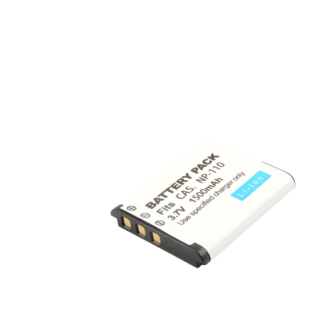 3.7V 1500mAh Replacement CNP-110 NP-110 Camera Battery for Casio CNP160 EX-ZR20 Z2200 Z2300 Z3000EX-ZR50 Cameras