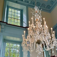 Lustre suspendu en cristal de luxe nordique pour villa, escalier, duplex, salle à manger, entrée, luminaire décoratif d'intérieur