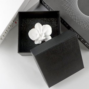 Ambientador de yeso aromático de cerámica a base de madera almacenado, fragancia perfumada para el hogar, difusor de aceite esencial de flor de Orquídea de porcelana - Product Image 3
