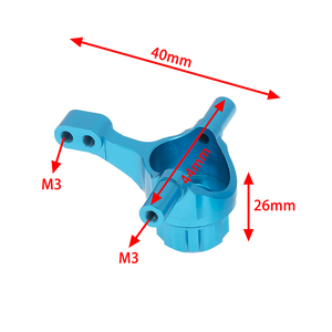 Soporte de Motor de nudillo de dirección para coche <span class=keywords><strong>Tamiya</strong></span> TT02, brazo de suspensión, actualización de aleación de aluminio, modelo RC - Product Image 3