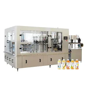 Línea de procesamiento de jugo de mango de fruta fresca completamente automática, línea de producción de bebidas de naranja, máquina de llenado de jugo de granada