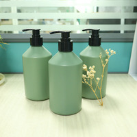 Bouteilles de lavage des mains et d'après-shampoing en plastique PET écologiques de luxe de 500 ml avec distributeur à pompe pour savon liquide et emballage cosmétique