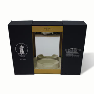 Emballage de boîte-cadeau de verre à vin d'aspiration magnétique à Double combinaison haut de gamme <span class=keywords><strong>cognac</strong></span> Baijiu boîte emballage de boîte à vin brune - Product Image 2