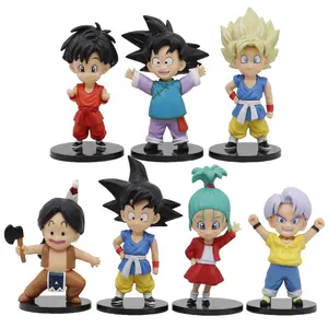 DHF tokoh kartun Anime Jepang 7 buah tokoh anak-anak Per Set Dbz Pvc mainan figur aksi untuk hadiah