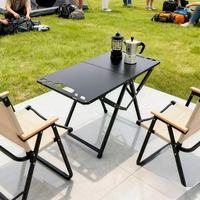 Table de camping extérieure du fabricant, légère, portable, tactique, pliable, extensible, équipement de pique-nique complet en acier inoxydable