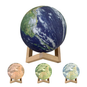 Remote Touch Clap 3D Stampa <span class=keywords><strong>Terra</strong></span> <span class=keywords><strong>Lampada</strong></span> Usb Ha Condotto La Luce di Notte Della Decorazione Della Casa di Festa Di Compleanno di Luna della <span class=keywords><strong>Terra</strong></span> di Notte Della <span class=keywords><strong>Lampada</strong></span> - Product Image 2