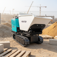 Dumper sur chenilles HT1200 1200 kg HIGHTOP avec moteur fiable 13,5 CV, benne hydraulique et rotation de 260°