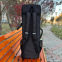 Sac à dos double imperméable en Oxford épaissi, capacité de 2 instruments à vent électroniques, étui de rangement pour flûte et clarinette