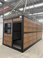 Maison conteneur pliable en acier préfabriquée pour hôtel extérieur, école, ou salon