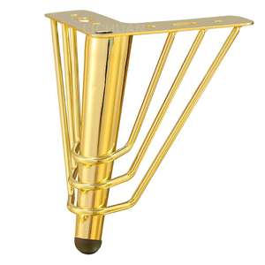 Jambes de canapé en métal en forme de papillon noir et or pour les jambes de remplacement de soutien de matériel de meubles jambes de chaise de salle à manger en tissu Simple - Product Image 4