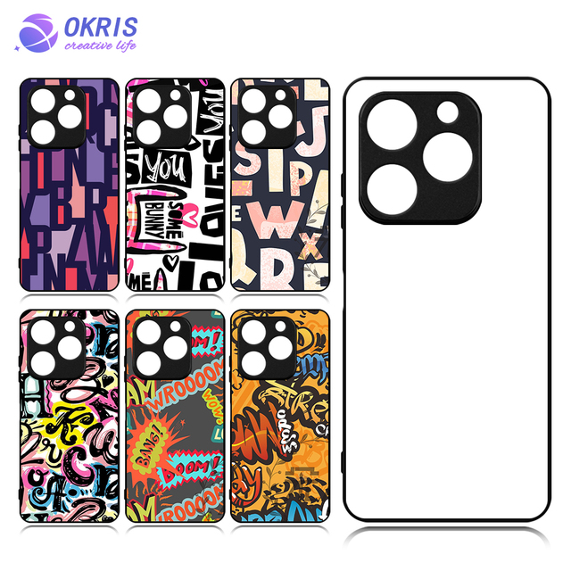 Popular Custom Blank Sublimation Mobile Phone case Heat Transfer 2d Tpu Phone Cover for Infinix Smart 8 / Note 12
