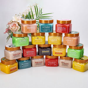 Оптовая продажа, 610 г, Органический Уход за кожей тела, витамин С, авокадо, черника, арбуза, куркума, отшелушивающий скраб с сахаром Ши - Product Image 2