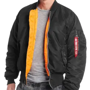 नई नौसेना उड़ान पुरुषों मा-1 प्रतिवर्ती जैकेट mens गद्देदार जैकेट