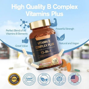 Cápsulas de Complejo Vitamínico B 13 en 1, de Alta Demanda, con C, D3, K2, Colina e Inositol, para Aumentar la Energía y Apoyar el Sistema Nervioso - Product Image 3