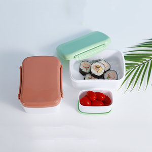 Everich 600ML Récipient de Stockage de Nourriture Micro-ondes Vaisselle BPA Gratuit Bento Boîte À Lunch Avec Petit <span class=keywords><strong>Foodbox</strong></span> Pour La Nourriture de Salade de Fruits - Product Image 2