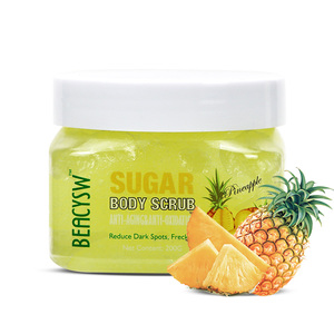 Gommage Corporel Éclaircissant au Sucre <span class=keywords><strong>Prix</strong></span> de Gros – Soin Corporel Doux Exfoliant aux Fruits (<span class=keywords><strong>Concombre</strong></span>, Ananas) - Product Image 3