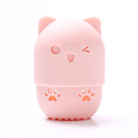 Boîte de rangement pliante en silicone pour oeufs de maquillage Support détachable pour salon Support de rangement debout Design personnalisable Bienvenue