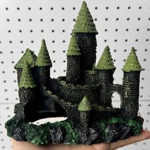 Baboney Petite Pyramide Château en Résine Classique Écologique pour Aquarium, Décoration <span class=keywords><strong>de</strong></span> Paysage et Abri pour Poissons - Product Image 4