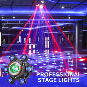 Faro LED a testa mobile Magic Ball a sei bracci da 100W con laser rosso/verde, strobo e DMX512 per parchi a tema e discoteche - Product Image 6