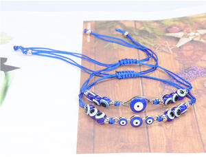 Gran oferta, pulsera de circón de Ojo Azul creativa de la suerte, pulsera de ojo de <span class=keywords><strong>diablo</strong></span> brillante con cuentas ajustables para mi <span class=keywords><strong>hija</strong></span> - Product Image 5