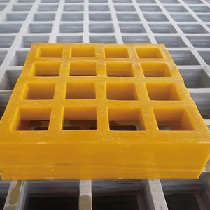Grille en <span class=keywords><strong>plastique</strong></span> FRP moulée Qiqian F-06 à prix abordable, avec surface lisse/galetée, micro-maille 19x19mm pour plateformes d'usine et parkings - Product Image 1