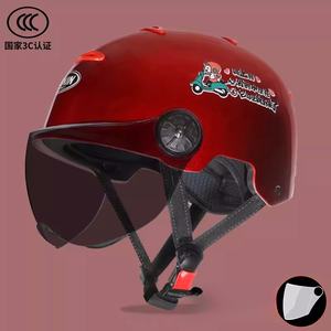 หมวกกันน็อคมอเตอร์ไซด์แบบครึ่งหน้าพร้อมหมวกกันน็อค Google <span class=keywords><strong>Yohe</strong></span> - Product Image 6