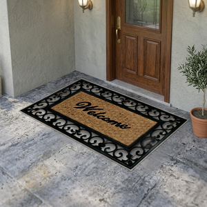Tapis de porte rectangulaire Luebo moderne, extra épais, antidérapant, en caoutchouc, à motif animalier fantaisie, fabriqué à la machine pour l'entrée de la maison - Product Image 3