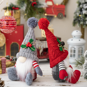 Youlun Grande Promotion Nouveauté Noël Nain Lutin Poupée Décoration de Noël en Peluche Tissu Cadeau Fête à la Maison Fait Main Gnome de Noël avec Chapeau Tricoté - Product Image 5