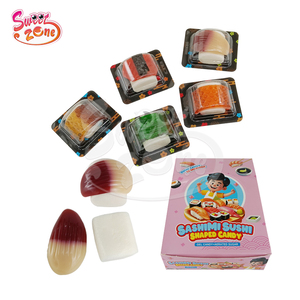 Bonbons en forme de sashimi au goût de fruits, délicieux bonbons gélifiés et guimauves moelleuses - Product Image 2