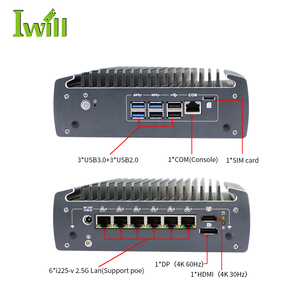 Брандмауэр iwall N3061 TPM 2,0 10-го поколения i3 i5 i7 поддержка 4G 5G NVME SATA с 6*2,5G LAN VPN роутером - Product Image 6