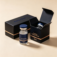 Autocollants holographiques personnalisés pour flacons, étiquettes inviolables en vinyle pour produits pharmaceutiques et cosmétiques, autocollants pour flacons de peptides 10ml 2ml 3ml