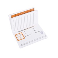 Nouvelle carte d'embarquement de voyage en papier blanc avec impression d'encre personnalisée