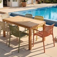 Chaises de jardin modernes, confortables, portables et colorées en plastique pour événements et locations en gros