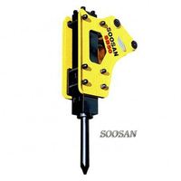 Marteau hydraulique SOOSAN SB50 Pro, brise-roche pour excavatrices de 11 à 16 tonnes, outil de démolition silencieux et efficace