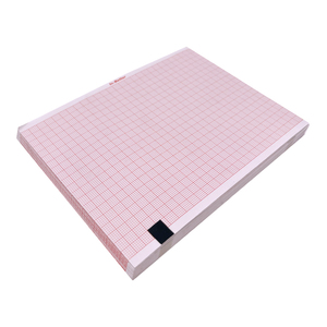 Tableau de rapport de grille rouge ECG et EKG médical Papier thermique Z-pliant 215*30mm pour le Japon <span class=keywords><strong>KODEN</strong></span> 8340 - Product Image 1