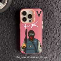 Pour iPhone 16 Pro Max Case VRUNK Trendy Drop-Resistant Imd Coque de protection pour Apple 15 14 13 12 11 Plus et XR en TPU