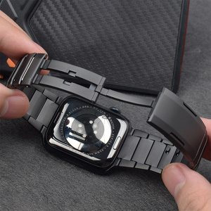 高級ステンレス製腕時計バンド、アーク型クイックリリースビジネスストラップ、Apple Watch Ultra 2 49mm、S10 46mm、その他対応 - Product Image 4