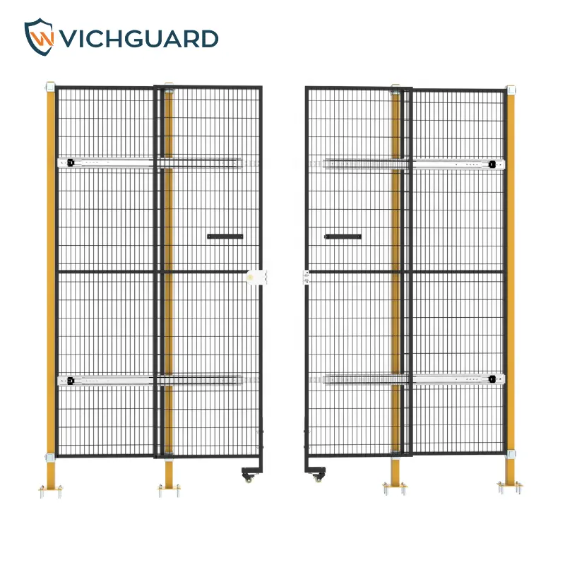 Chinese Factory Wholesale Machine Guard Mesh Fence Hinged Doors Industrial Protective Fence
