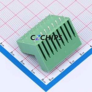 KF2EDGVT-3.5-2*9P Plug-in Terminal Block Through hole,P=3.5mm Connector Board-to-Board / Socket - Closed 2x9P 3.5mm Green - Product Image 2