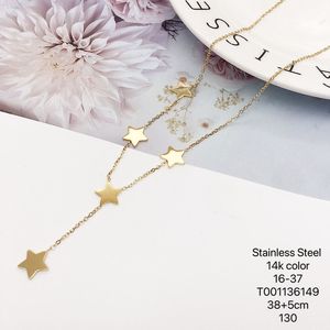 Collane 250617 XUPING in acciaio inox Multi stile ciondoli albero libellula stella catena di ciliegio moda donna collana gioielli - Product Image 4